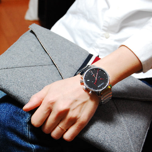  Shop Authentic Calvin Klein City Chronograph Black Dial Silver Steel Strap Watch for Men - K2G27141 - Luxxuri