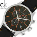  Shop Authentic Calvin Klein City Chronograph Black Dial Black Leather Strap Watch for Men - K2G271C1 - Luxxuri