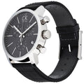  Shop Authentic Calvin Klein City Chronograph Black Dial Black Leather Strap Watch for Men - K2G271C3 - Luxxuri