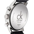  Shop Authentic Calvin Klein City Chronograph Black Dial Black Leather Strap Watch for Men - K2G271C3 - Luxxuri