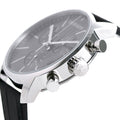  Shop Authentic Calvin Klein City Chronograph Black Dial Black Leather Strap Watch for Men - K2G271C3 - Luxxuri