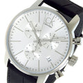  Shop Authentic Calvin Klein City Chronograph Silver Dial Black Leather Strap Watch for Men - K2G271C6 - Luxxuri
