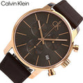  Shop Authentic Calvin Klein City Chronograph Grey Dial Brown Leather Strap Watch for Men - K2G276G3 - Luxxuri