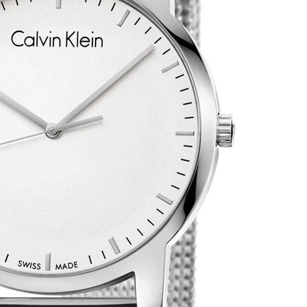  Shop Authentic Calvin Klein City Chronograph White Dial Silver Mesh Bracelet Watch for Men - K2G2G126 - Luxxuri