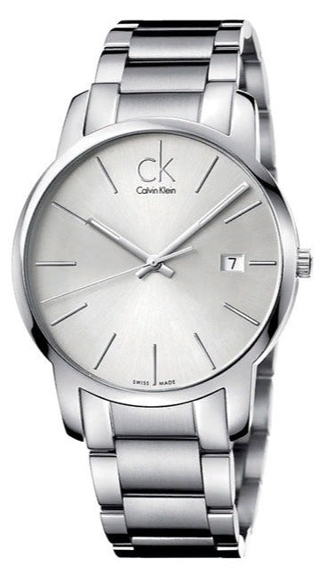  Shop Authentic Calvin Klein City Silver Dial Silver Steel Strap Watch for Men - K2G2G146 - Luxxuri