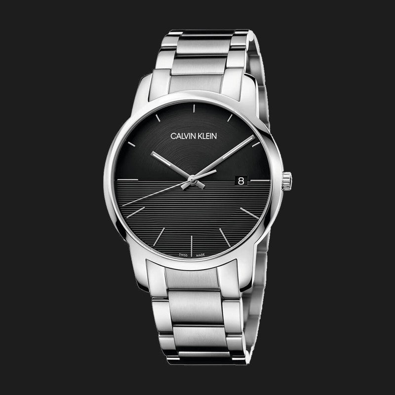  Shop Authentic Calvin Klein City Black Dial Silver Steel Strap Watch for Men - K2G2G14C - Luxxuri