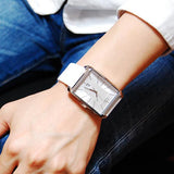  Shop Authentic Calvin Klein Window White Dial White Leather Strap Watch for Men - K2M21120 - Luxxuri