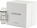  Shop Authentic Calvin Klein Window White Dial White Leather Strap Watch for Men - K2M21120 - Luxxuri