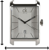  Shop Authentic Calvin Klein Window White Dial White Leather Strap Watch for Men - K2M21120 - Luxxuri
