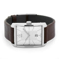  Shop Authentic Calvin Klein Window Silver Dial Brown Leather Strap Watch for Men - K2M21126 - Luxxuri