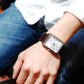  Shop Authentic Calvin Klein Window Silver Dial Brown Leather Strap Watch for Men - K2M21126 - Luxxuri