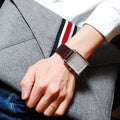  Shop Authentic Calvin Klein Window Silver Dial Brown Leather Strap Watch for Men - K2M21126 - Luxxuri