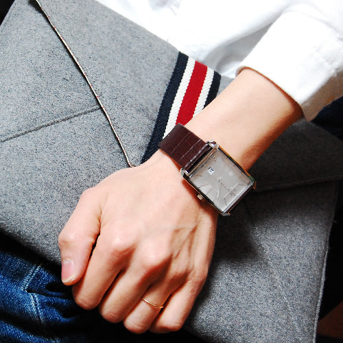  Shop Authentic Calvin Klein Window Silver Dial Brown Leather Strap Watch for Men - K2M21126 - Luxxuri