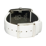  Shop Authentic Calvin Klein Window White Dial White Leather Strap Watch for Women - K2M23120 - Luxxuri