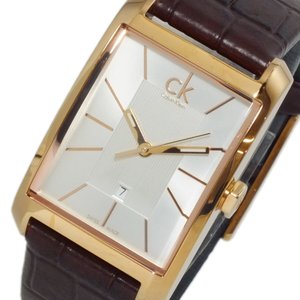  Shop Authentic Calvin Klein Window White Dial Brown Leather Strap Watch for Women - K2M23620 - Luxxuri