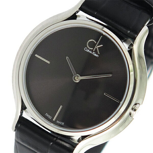 Shop Authentic Calvin Klein Skirt Black Dial Black Leather Strap Watch for Women  - K2U231C1 - Luxxuri