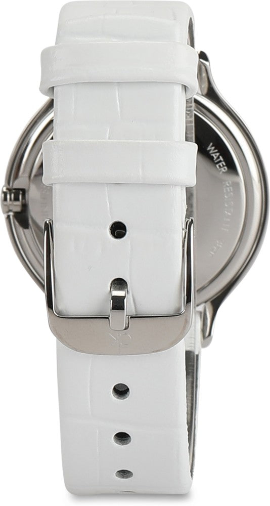  Shop Authentic Calvin Klein Skirt White Dial White Leather Strap Watch for Women - K2U231K6 - Luxxuri