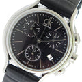  Shop Authentic Calvin Klein Skirt Chronograph Black Dial Black Leather Strap Watch for Men - K2U291C1 - Luxxuri