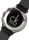  Shop Authentic Calvin Klein Skirt Chronograph Black Dial Black Leather Strap Watch for Men - K2U291C1 - Luxxuri
