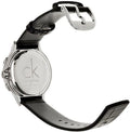  Shop Authentic Calvin Klein Skirt Chronograph Black Dial Black Leather Strap Watch for Men - K2U291C1 - Luxxuri