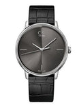  Shop Authentic Calvin Klein Accent Black Dial Black Leather Strap Watch for Men - K2Y2X1C3 - Luxxuri