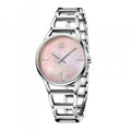  Shop Authentic Calvin Klein Stately Pink Mother of Pearl Dial Silver Steel Strap Watch for Women - K3G2312E - Luxxuri