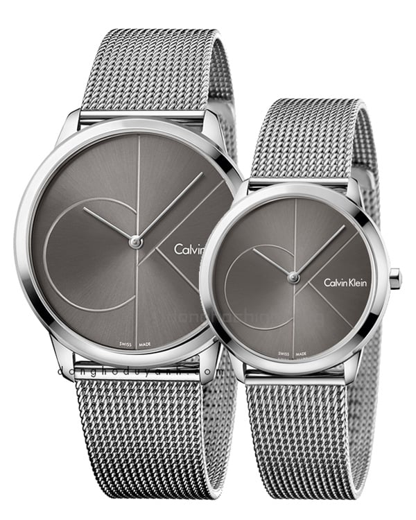  Shop Authentic Calvin Klein Minimal Black Dial Silver Mesh Bracelet Watch for Men - K3M21123 - Luxxuri