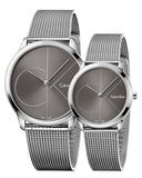  Shop Authentic Calvin Klein Minimal Black Dial Silver Mesh Bracelet Watch for Women - K3M22123 - Luxxuri