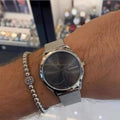  Shop Authentic Calvin Klein Minimal Black Dial Silver Mesh Bracelet Watch for Men - K3M21123 - Luxxuri