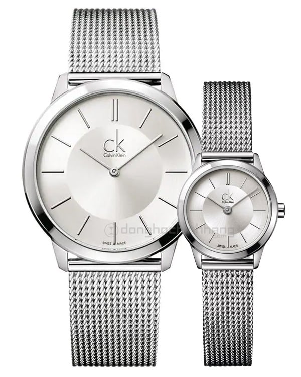  Shop Authentic Calvin Klein Minimal White Dial Silver Mesh Bracelet Watch for Men - K3M22126 - Luxxuri