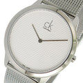  Shop Authentic Calvin Klein Minimal White Dial Silver Mesh Bracelet Watch for Men - K3M2112Y - Luxxuri