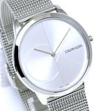  Shop Authentic Calvin Klein Minimal Silver Dial Silver Mesh Bracelet Watch for Men - K3M2112Z - Luxxuri