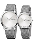  Shop Authentic Calvin Klein Minimal SIlver Dial Silver Mesh Bracelet Watch for Women - K3M221Y6 - Luxxuri