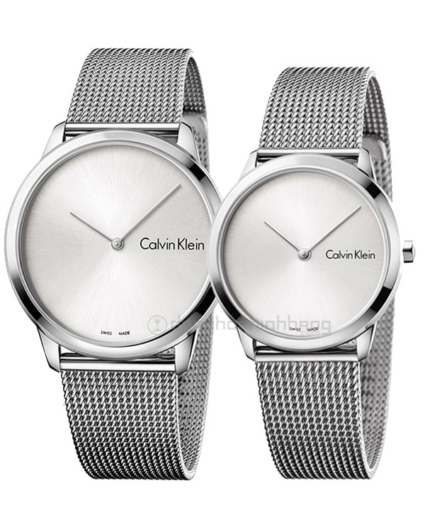  Shop Authentic Calvin Klein Minimal SIlver Dial Silver Mesh Bracelet Watch for Women - K3M221Y6 - Luxxuri