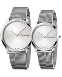  Shop Authentic Calvin Klein Minimal Silver Dial Silver Mesh Bracelet Watch for Men - K3M211Y6 - Luxxuri