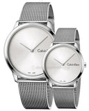  Shop Authentic Calvin Klein Minimal White Dial Silver Mesh Bracelet Watch for Women - K3M231Y6 - Luxxuri