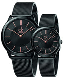  Shop Authentic Calvin Klein Minimal Black Dial Black Mesh Bracelet Watch for Women - K3M22421 - Luxxuri