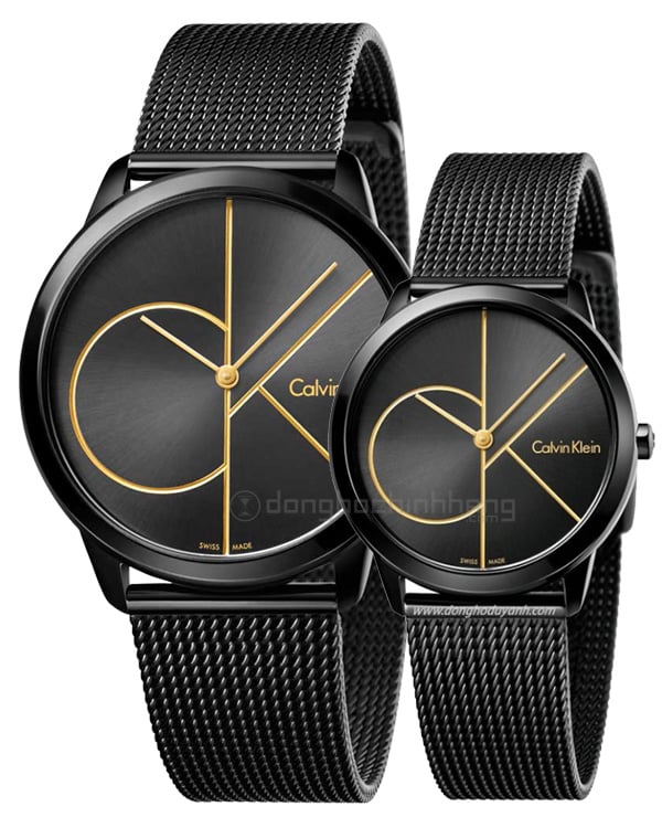  Shop Authentic Calvin Klein Minimal Black Dial Black Mesh Bracelet Watch for Women - K3M224X1 - Luxxuri