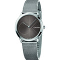  Shop Authentic Calvin Klein Minimal Black Dial Silver Mesh Bracelet Watch for Women - K3M22123 - Luxxuri