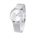  Shop Authentic Calvin Klein Minimal Silver Dial Silver Mesh Bracelet Watch for Women - K3M2212Z - Luxxuri