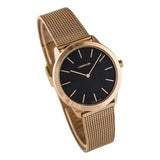  Shop Authentic Calvin Klein Minimal Black Dial Rose Gold Mesh Bracelet Watch for Women - K3M2262Y - Luxxuri