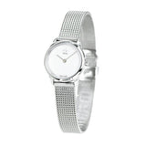  Shop Authentic Calvin Klein Minimal White Dial Silver Mesh Bracelet Watch for Women - K3M2312Y - Luxxuri