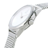  Shop Authentic Calvin Klein Minimal White Dial Silver Mesh Bracelet Watch for Women - K3M2312Y - Luxxuri