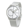  Shop Authentic Calvin Klein Minimal White Dial Silver Mesh Bracelet Watch for Men - K3M5115X - Luxxuri