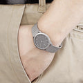  Shop Authentic Calvin Klein Minimal Grey Dial Silver Mesh Bracelet Watch for Men - K3M52154 - Luxxuri