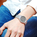  Shop Authentic Calvin Klein Minimal Grey Dial Silver Mesh Bracelet Watch for Men - K3M52154 - Luxxuri
