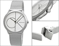  Shop Authentic Calvin Klein Minimal White Dial Silver Mesh Bracelet Watch for Women - K3M5215X - Luxxuri
