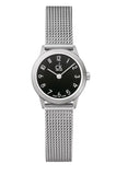  Shop Authentic Calvin Klein Minimal Black Dial Silver Mesh Bracelet Watch for Women - K3M53151 - Luxxuri