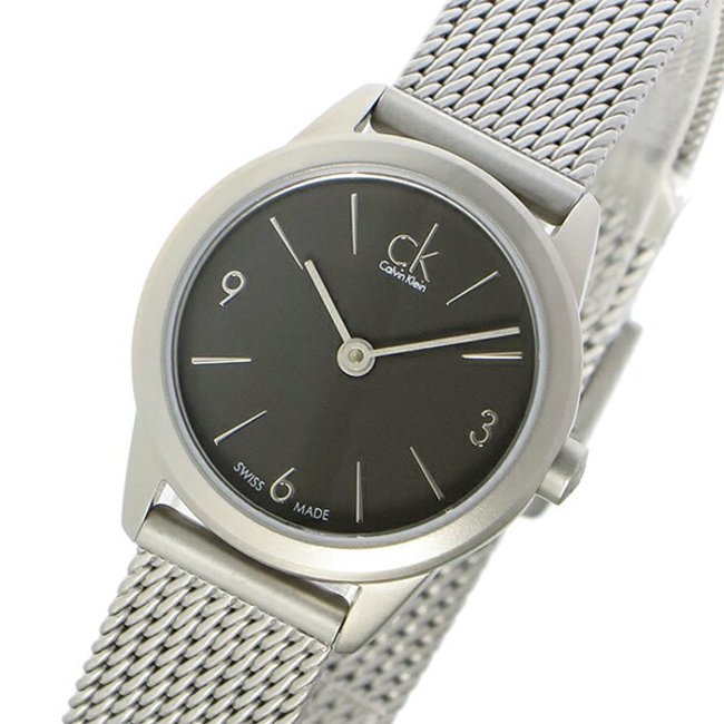  Shop Authentic Calvin Klein Minimal Grey Dial Silver Mesh Bracelet Watch for Women - K3M53154 - Luxxuri