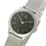  Shop Authentic Calvin Klein Minimal Grey Dial Silver Mesh Bracelet Watch for Women - K3M53154 - Luxxuri